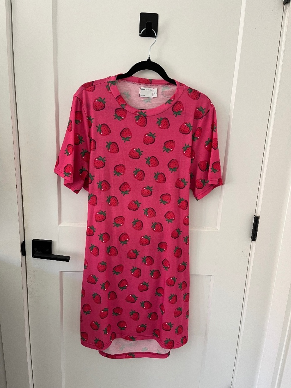 ASOS pink Strawberry tee shirt Dress